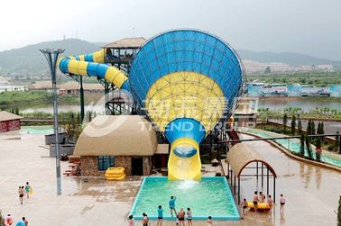 Interesting big Fiberglass Water Slides for 4 persons / time
