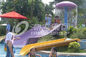 FRP Kids Combinaton Water Slide By Body Or Raft For Outdoor Water Park Construction