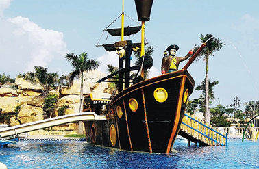 주문을 받아서 만들어진 섬유유리 해적선/해적 물 놀이 물 공원 장비