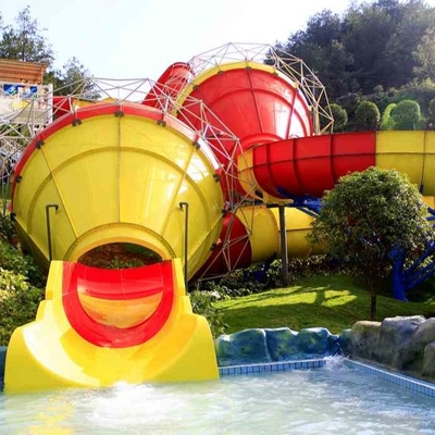 품질  Funny Outdoor Park Water Slide Fiberglass Tantrum Valley For 480 Riders Per Hour 공장
