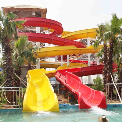 품질  Fun Backyard Custom Water Pool Slides For Family , Amusement Park / Water Park Equipment 공장