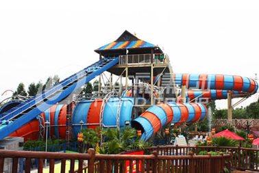 모험 오락 waterpark/섬유유리 물 미끄럼을 위한 상업적인 아나콘다 물 미끄럼