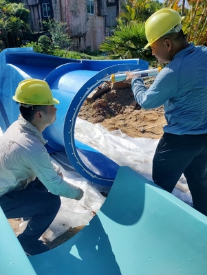 멀티 레인 타입 나선 유리 섬유 물 슬라이드 사용자 정의