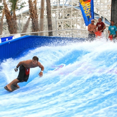 물 공원 장비 Flowrider 물 탐, 교류 라이더는 난입합니다