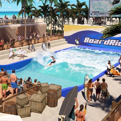구호하는을 위한 2개의 파도타는 사람 Flowrider 물 탐 비발한 물 매력