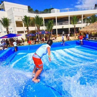 매력 Flowrider 물 타기, 방수 단일 라이더 웨이브 스키드 보드