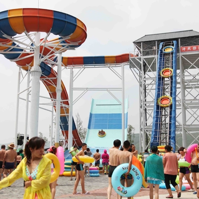 직류 전기를 통한 탄소 강철 물은 waterpark 프로젝트, 수영장 물 미끄럼을 위해 미끄러집니다