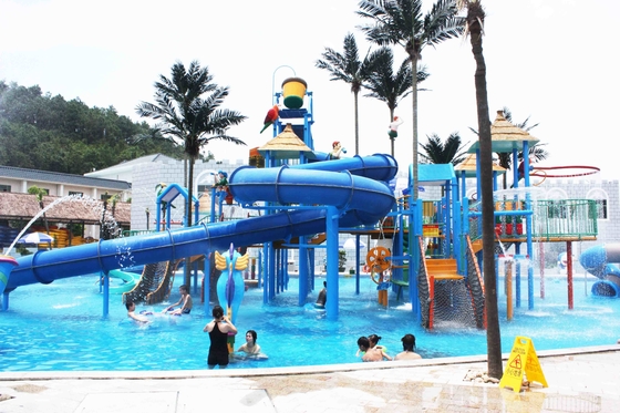 waterpark에 있는 큰 물 운동장 장비는, 물 공원 게임 계획합니다