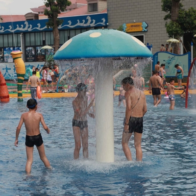 아이 게임을 위한 섬유유리/PVC 살포 버섯 Waterpark 주문을 받아서 만들어진 장비