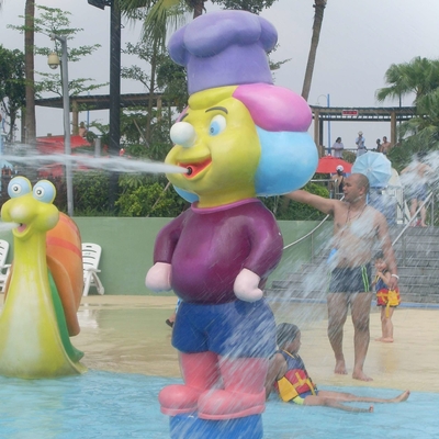 waterpark, 물 공원 장비를 건설하기 위하여 이용되는 섬유유리 동상