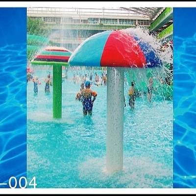 주문을 받아서 만들어진 섬유유리, 3명 - 5명의 사람을 위한 PVC 살포 버섯 물 공원 장비