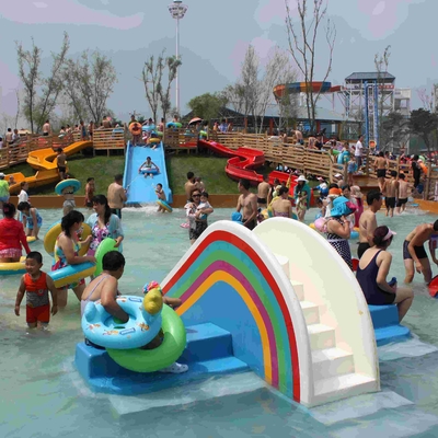 작은 무지개 교량 활주, 아이를 위한 작은 Waterpark의 아이들 물 공원 활주
