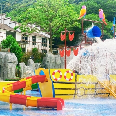유리 섬유 보트 물 슬라이드