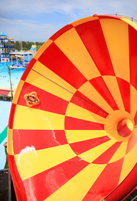 Super Tornado Water Fiberglass Slides For Pools Vison Waterparks Equipment Design