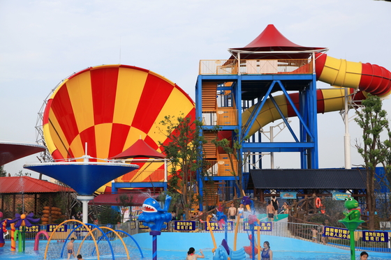 Super Tornado Water Fiberglass Slides For Pools Vison Waterparks Equipment Design