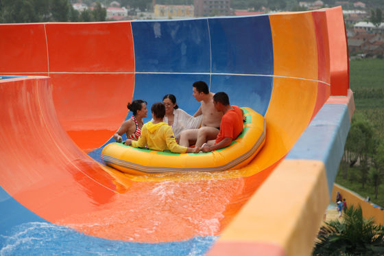 지상 섬유유리 물 미끄럼, 거대한 물 공원을 위한 섬유유리 수영장 활주의 위 다채로운