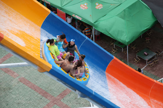 지상 섬유유리 물 미끄럼, 거대한 물 공원을 위한 섬유유리 수영장 활주의 위 다채로운