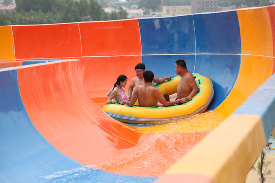 지상 섬유유리 물 미끄럼, 거대한 물 공원을 위한 섬유유리 수영장 활주의 위 다채로운