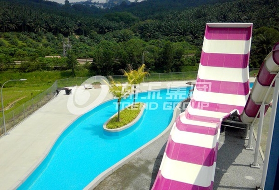 2명의 사람들을 위한 옥외 주문 물 미끄럼 유원지 누워서 침 뱉기 물 활주