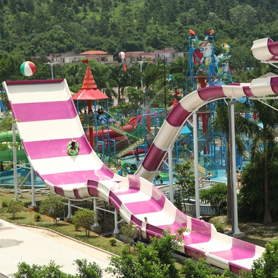 2명의 사람들을 위한 옥외 주문 물 미끄럼 유원지 누워서 침 뱉기 물 활주