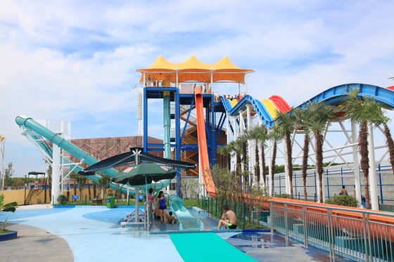 테마파크용 비전 아쿠아 루프 유리섬유 워터 슬라이드