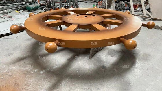 Customized IP Sculpture Fiberglass Vison Waterparks Playground Equipment Spray mushroom Aqua Play For Amusement Park Games