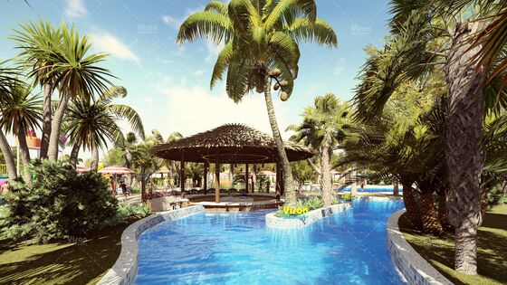 대형 휴양지 유리섬유 놀이공원