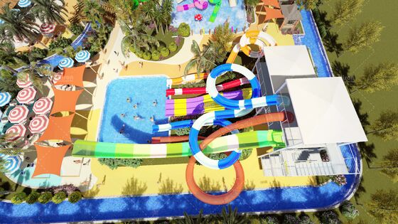 SpectraTower 6-in-1 다세대 슬라이드 복합 시설, 720r/h 용량, 42mx60m 바닥 공간