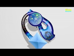 워터파크에 112m의 슬라이드 길이와 함께 킹 코브라 유리섬유 워터 슬라이드